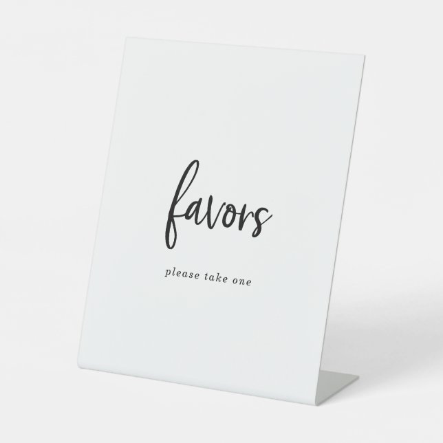 De Table Signe Rustique Script Wedding Favors (Recto)