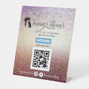 DE TABLE SPRAY TANS VENMO QR CODE SIGNE PÉDESTAL