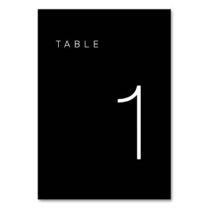 De Table Tableau minimaliste moderne noir et blanc Numéro 1