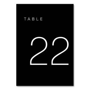 De Table Tableau minimaliste moderne noir et blanc Numéro 2