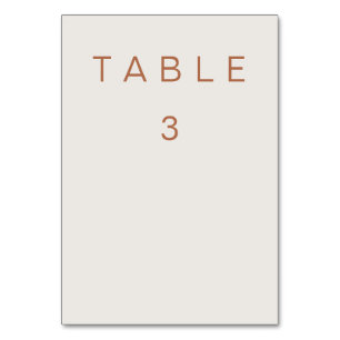 De Table Tableau numéro trois