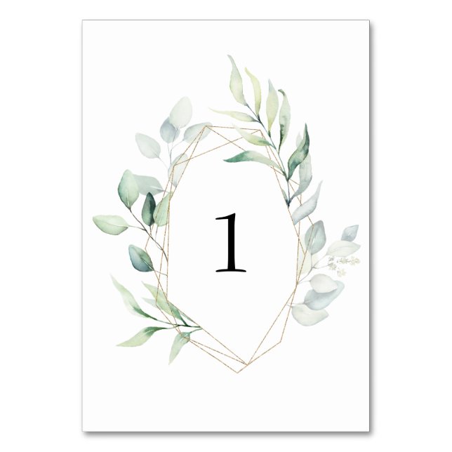 De Table Tableau vert Numéro 1 Mariage (Par défaut)