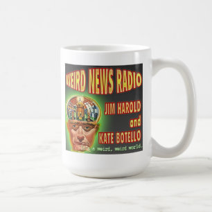 De tasse étrange de logo de radio de nouvelles