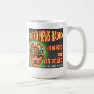 De tasse étrange de logo de radio de nouvelles