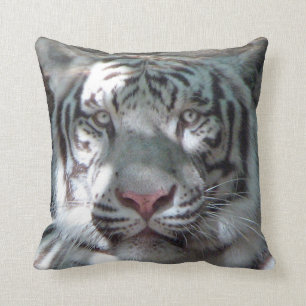 De tigre coussin blanc de fin