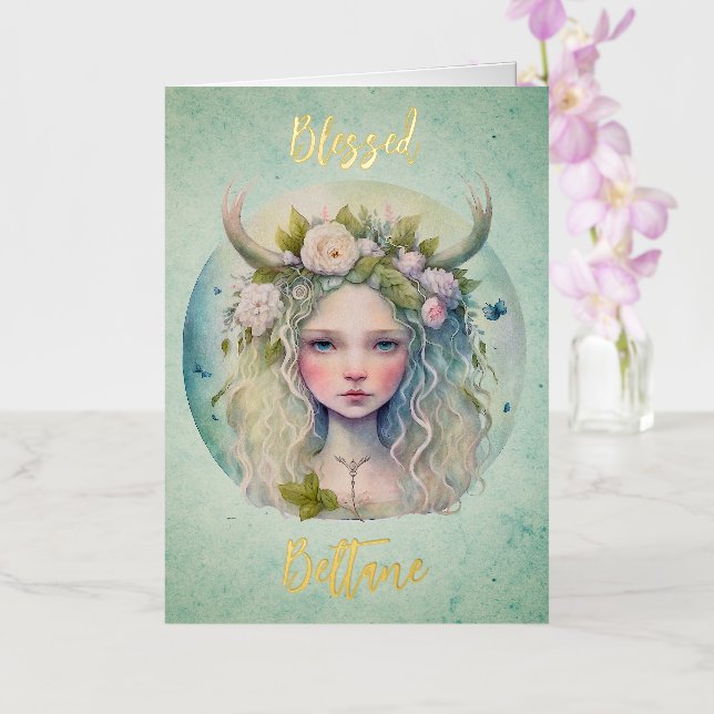 De Vacances En Aluminium Carte Beltane Foil (Orchidée)