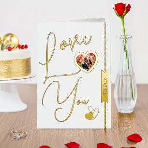 De Vacances En Aluminium Carte d'amour personnalisée pour vous pour la Sain