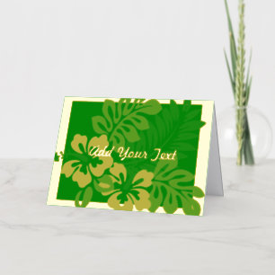 De Vacances En Aluminium Carte personnalisée pliée Green Energy Gold Foil