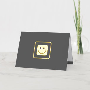 De Vacances En Aluminium Carte personnalisée Real Gold Foil Smile