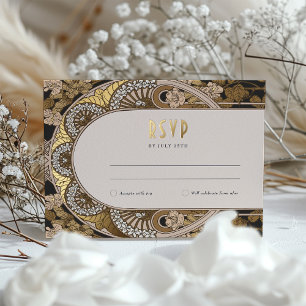 De Vacances En Aluminium Carte postale Art nouveau RSVP avec points forts