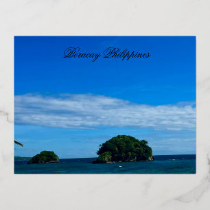De Vacances En Aluminium Carte postale Boracay