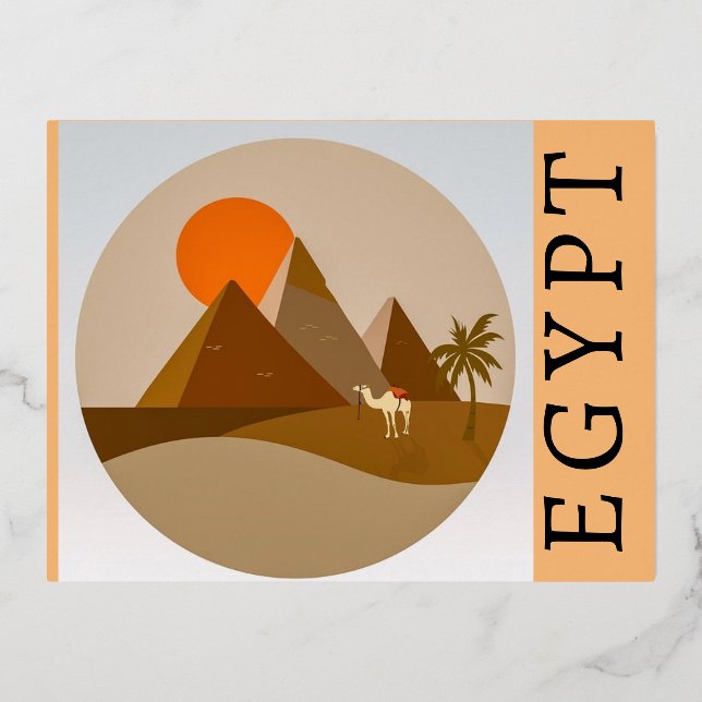 De Vacances En Aluminium Carte postale d'Égypte (Recto)