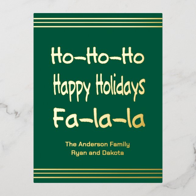 De Vacances En Aluminium Carte postale Foil Pink (Recto)