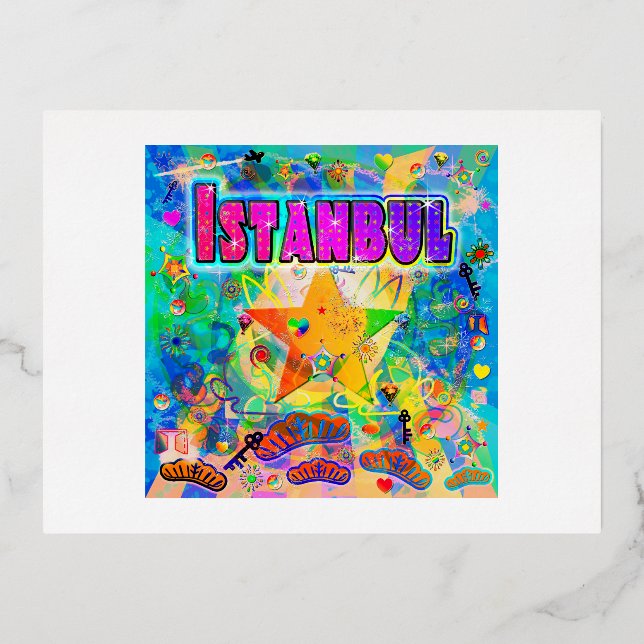 De Vacances En Aluminium Carte postale Heure Epoch Istanbul (Recto)