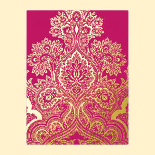De Vacances En Aluminium Carte postale Paisley Foil Holiday