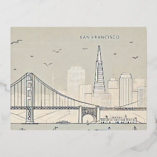 De Vacances En Aluminium Carte postale San Francisco   Pont Golden Gate