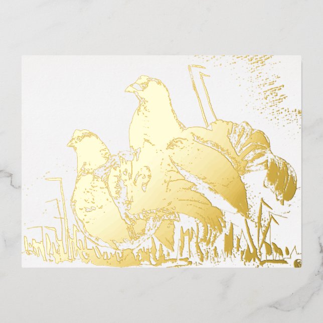 De Vacances En Aluminium Galli cedroni Oro Foil Carte postale (Recto)