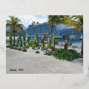 De Vacances En Aluminium Labadee, Carte postale Haïti