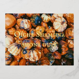 De Vacances En Aluminium Samhain Foil Carte Postale Gaeilge Irish Celtic Pa