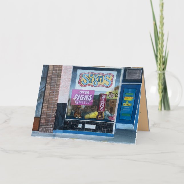 De Vacances Métallisée Carte d'anniversaire Horoscope (Recto)