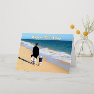 De Vacances Métallisée Carte d'anniversaire personnalisée avec votre prop