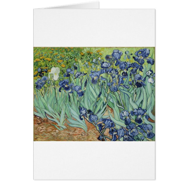 De Van Gogh toujours la vie : Vase avec des iris (Devant)