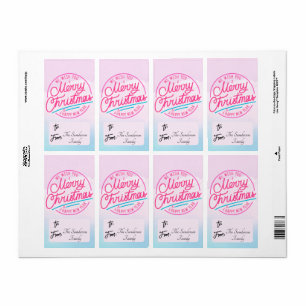 De/vers Étiquette Nous vous souhaitons un joyeux r