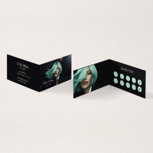 De Visite 2 en 1 Business Loyalty carte cheveux styliste mod