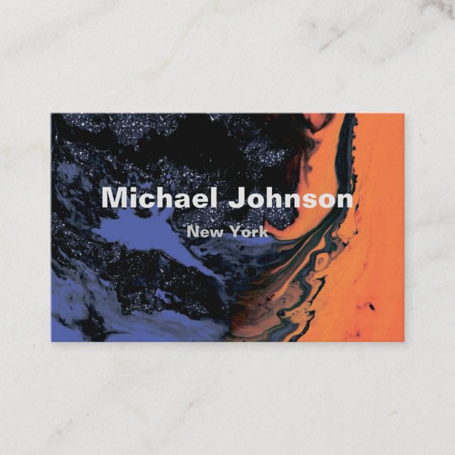 De Visite 3. Carte personnelle, abstraite (Devant)