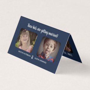 De Visite Amusants "Ces Enfants" Photo Enregistrer La Carte