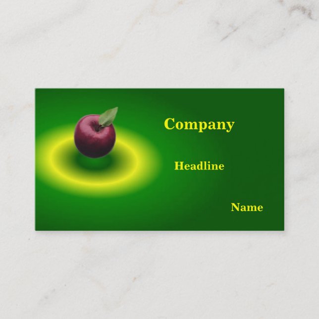 De Visite Apple profilent la carte (Devant)