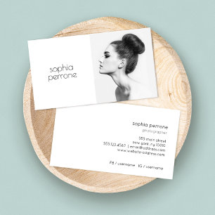 De Visite Artiste et photographe professionnel Carte photo