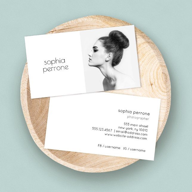 De Visite Artiste et photographe professionnel Carte photo (Créateur téléchargé)