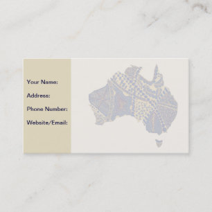 De Visite Australie Carte décorative Doodle dessinée à la ma