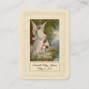 De Visite Baptême catholique du bébé - Souvenir Carte Sainte