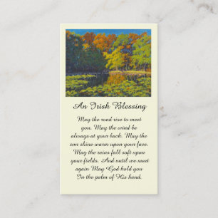 De Visite Belle carte commémorative couleur automne