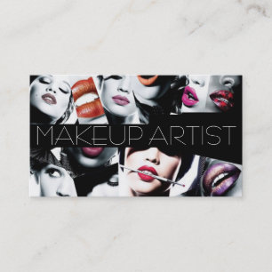 De Visite Belle carte d'artiste maquillage