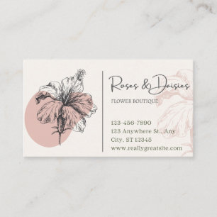 De Visite Boutique Fleur Carte d'Affaires