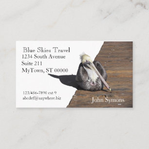 De Visite Bus. Carte - Pélican sur la jetée