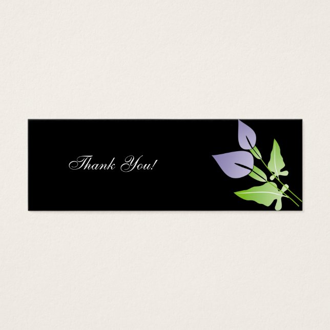 De Visite Calla Lily Mariage Merci Cartes (Devant)