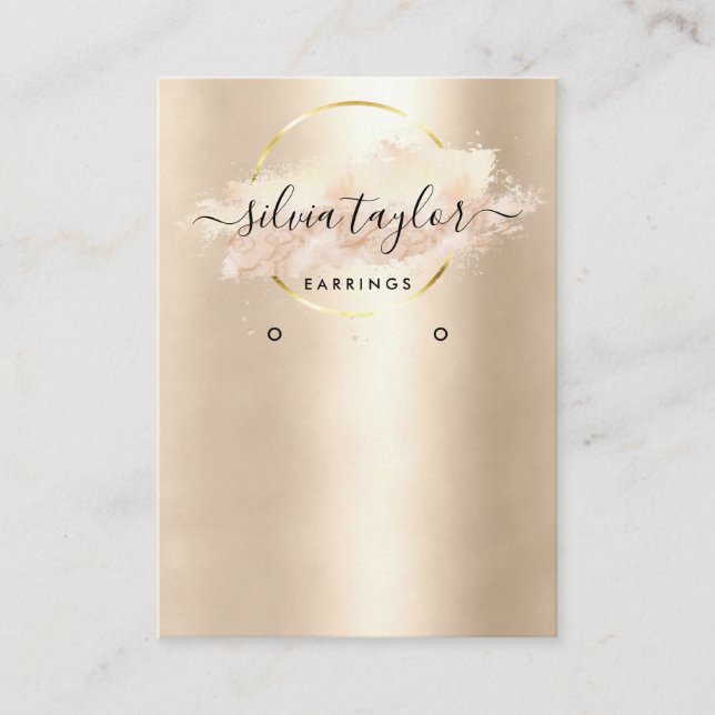 De Visite Calligraphie art Écouter carte d'affichage (Devant)