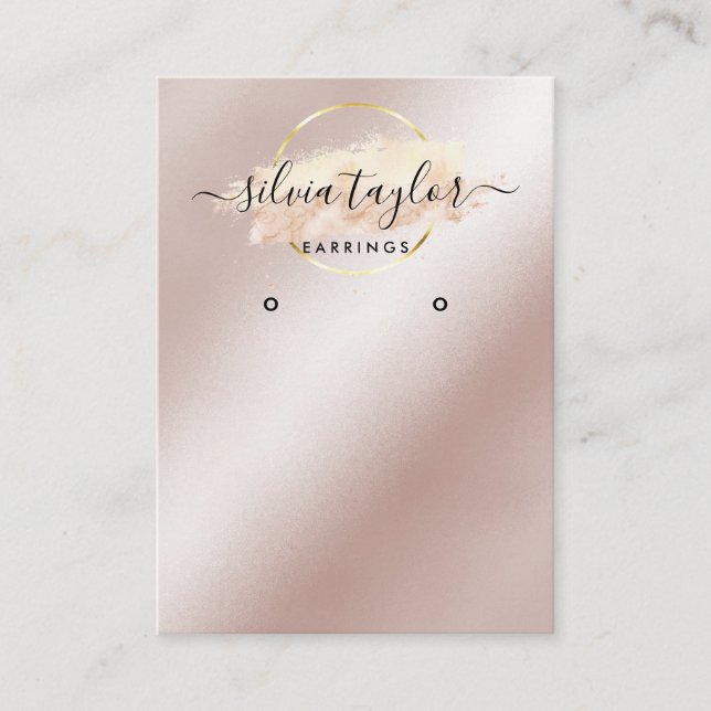 De Visite Calligraphie art Écouter carte d'affichage (Devant)