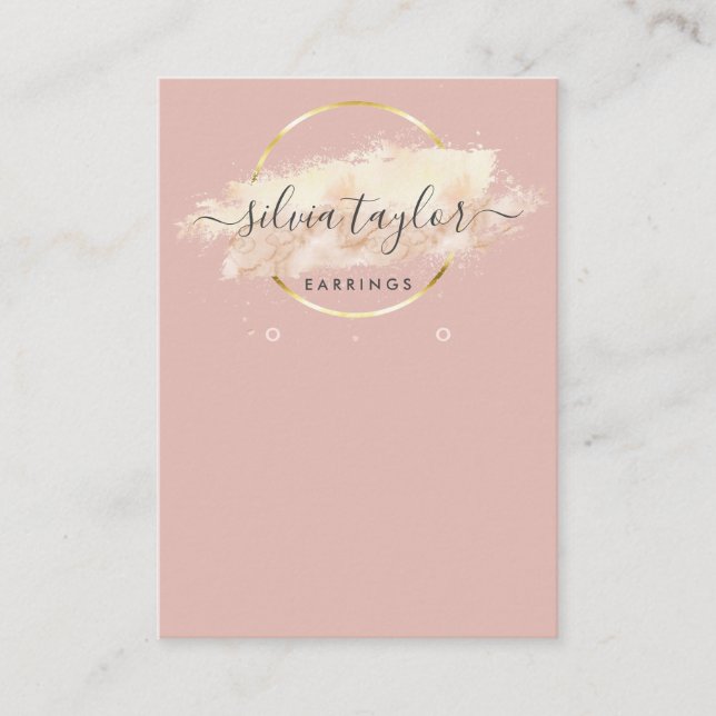 De Visite Calligraphie art Écouter carte d'affichage (Devant)