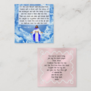 De Visite Carré 1 Carte Thessalonique 4:16-17