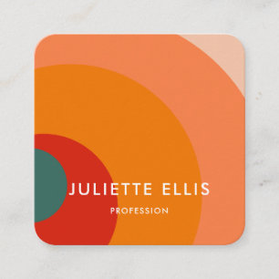 De Visite Carré Carte d'affaires rétro