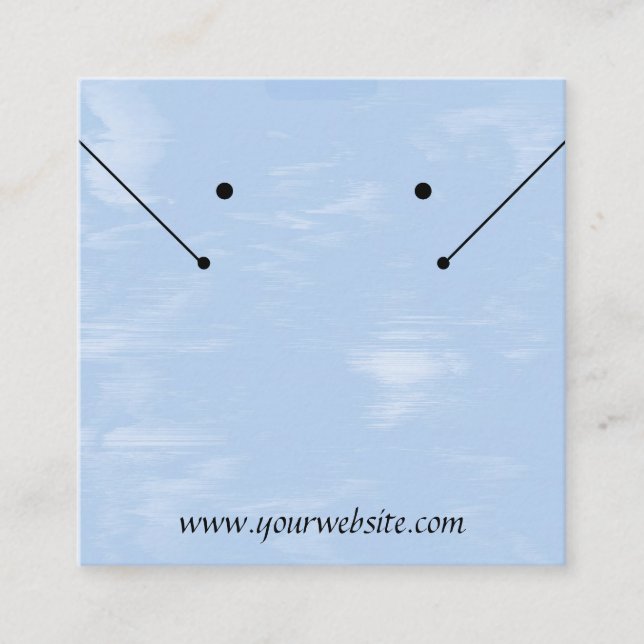 De Visite Carré Carte d'affichage Cirrus Clouds Jewelry (Devant)