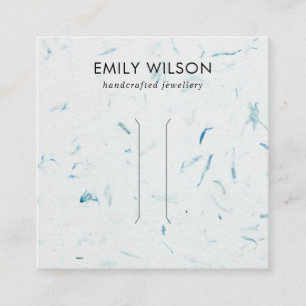 DE VISITE CARRÉ CARTE D'AFFICHAGE DES CHEVEUX D'AQUA PETAL FABRIQU