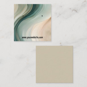 De Visite Carré Carte d'affichage Earth Tones Waves oreilles