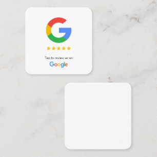 De Visite Carré Carte Google Review sans contact