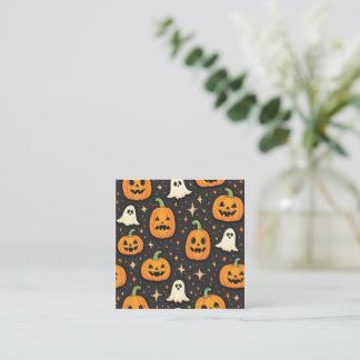 De Visite Carré carte halloween